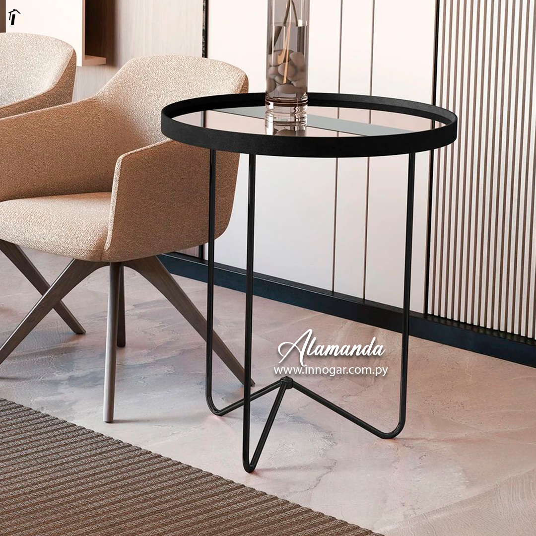 Mesa Lateral Alamanda Negro