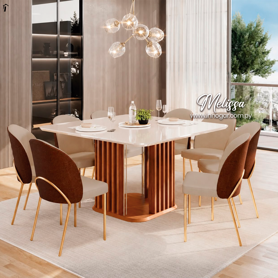 Juego de Comedor Melissa con 8 sillas Lizy