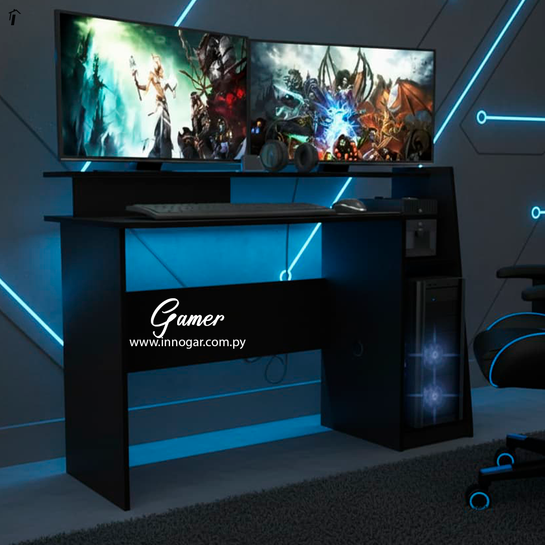 Mesa Gamer Evolution / Negro - Negro